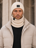 Czapka Męska 100% Merino – Ecru