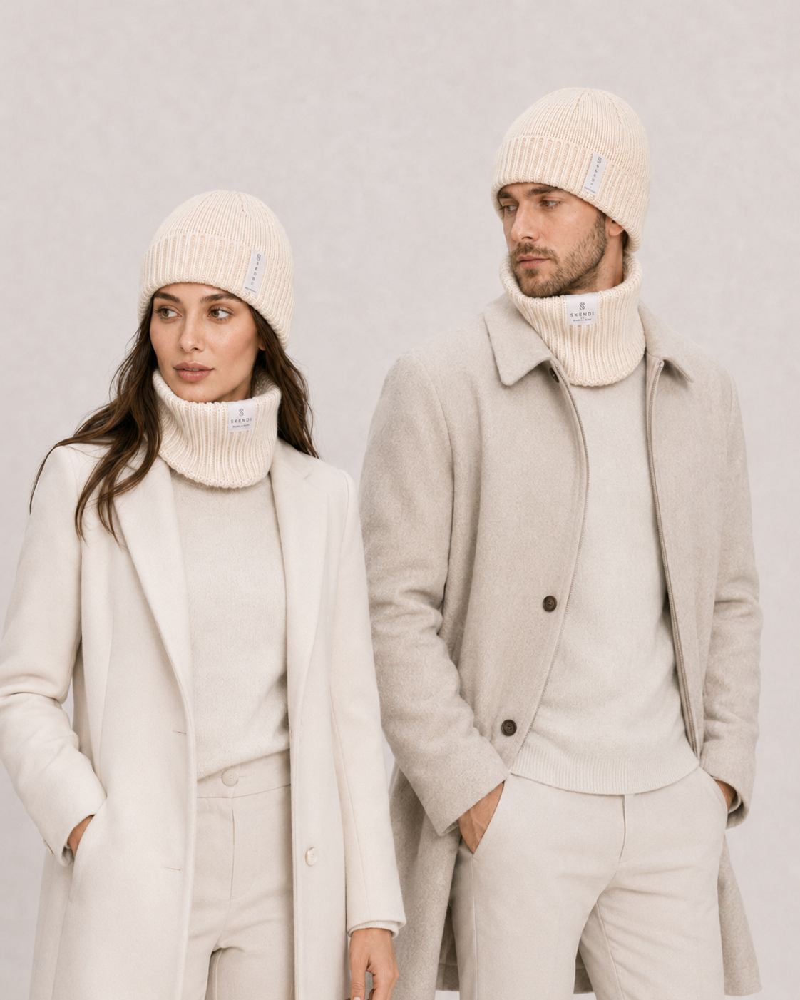 Czapka Unisex 100% Merino – Ecru