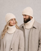 Komin Unisex 100% Merino – Ecru
