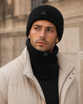 Czapka Męska 100% Merino – Czarna