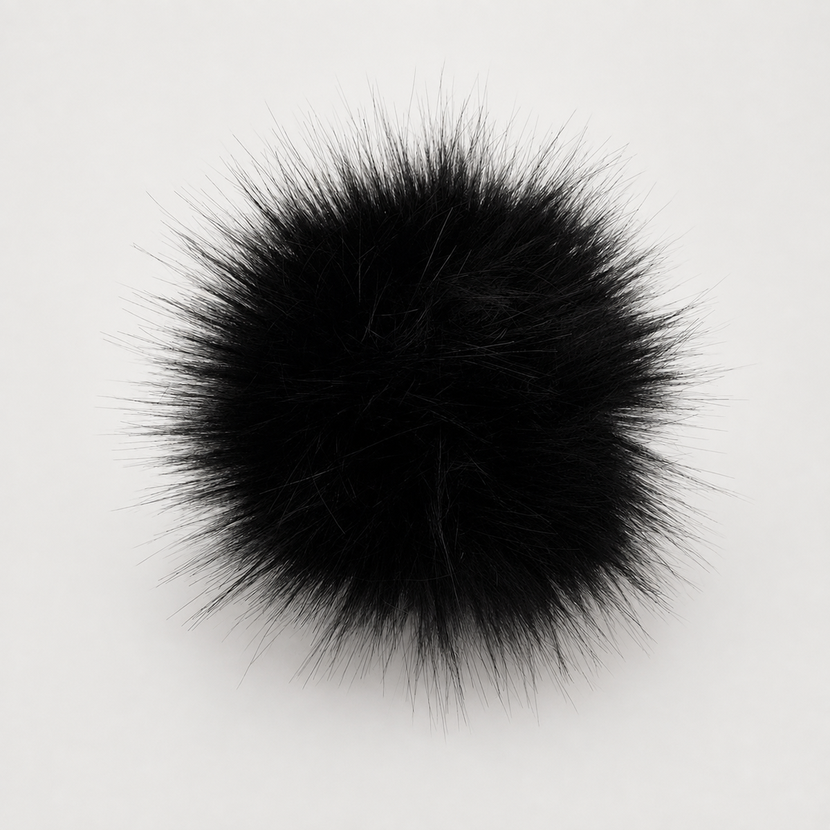 Czapka Damska 100% Merino z Pomponem – Czarna