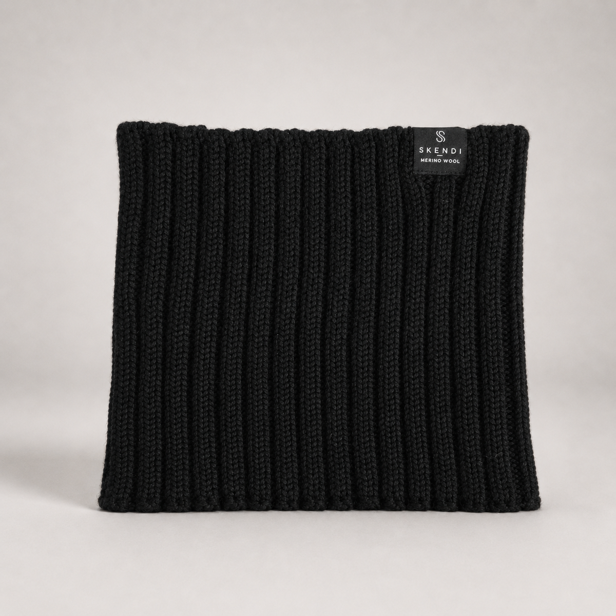 Komin Unisex 100% Merino – Czarny