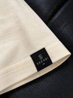 Koszulka SKENDI Oversize 240 g/m² – Ecru